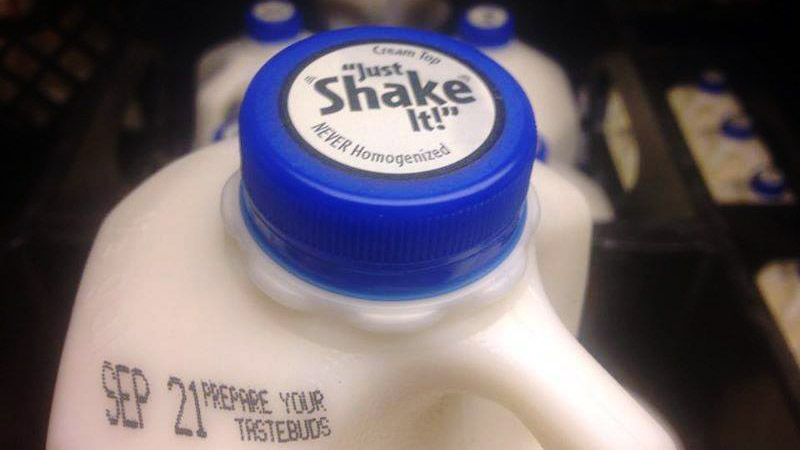 Never homogenized. Just Shake It!