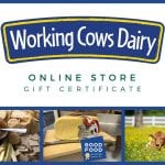 Working Cows Dairy Online Store Gift Certificate